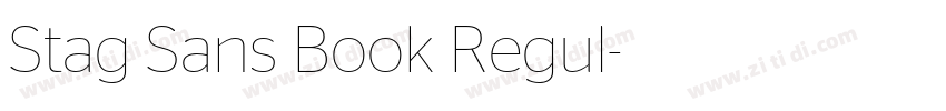 Stag Sans Book Regul字体转换